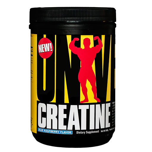 Universal Creatine Monohydrate Powder - Blue Raspberry - 500 Grams