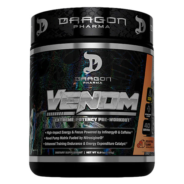 Venom - Sour Peach Gummy - 40 Servings