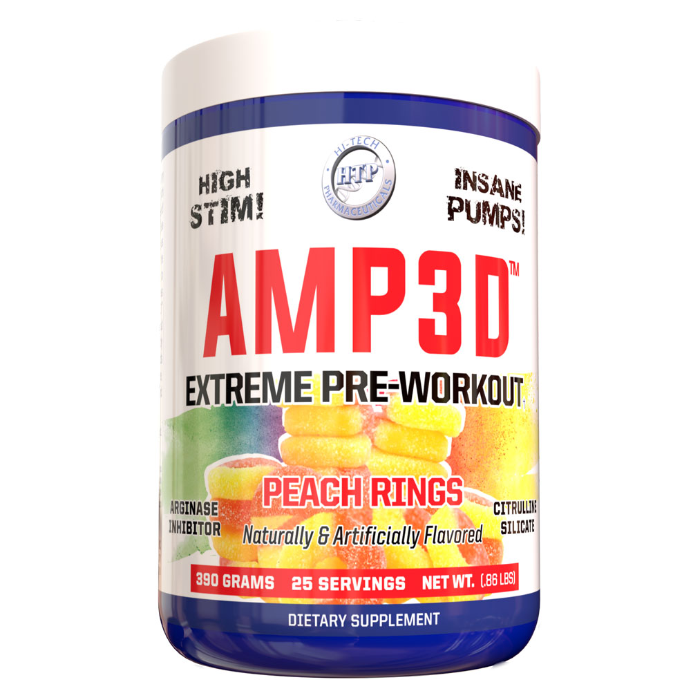 Amp3D - Peach Ring - 25 Servings