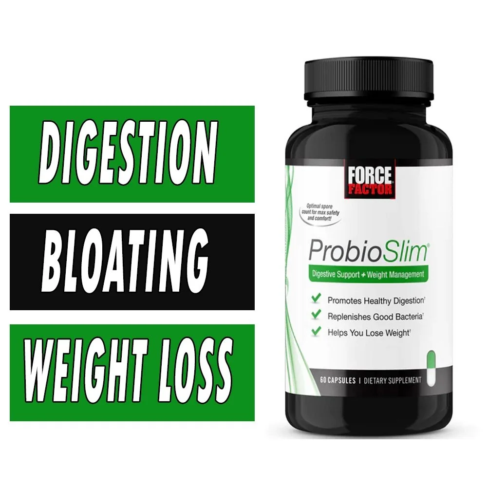 Force Factor ProbioSlim Weight Loss Essentials Probiotic, 120 Capsules 