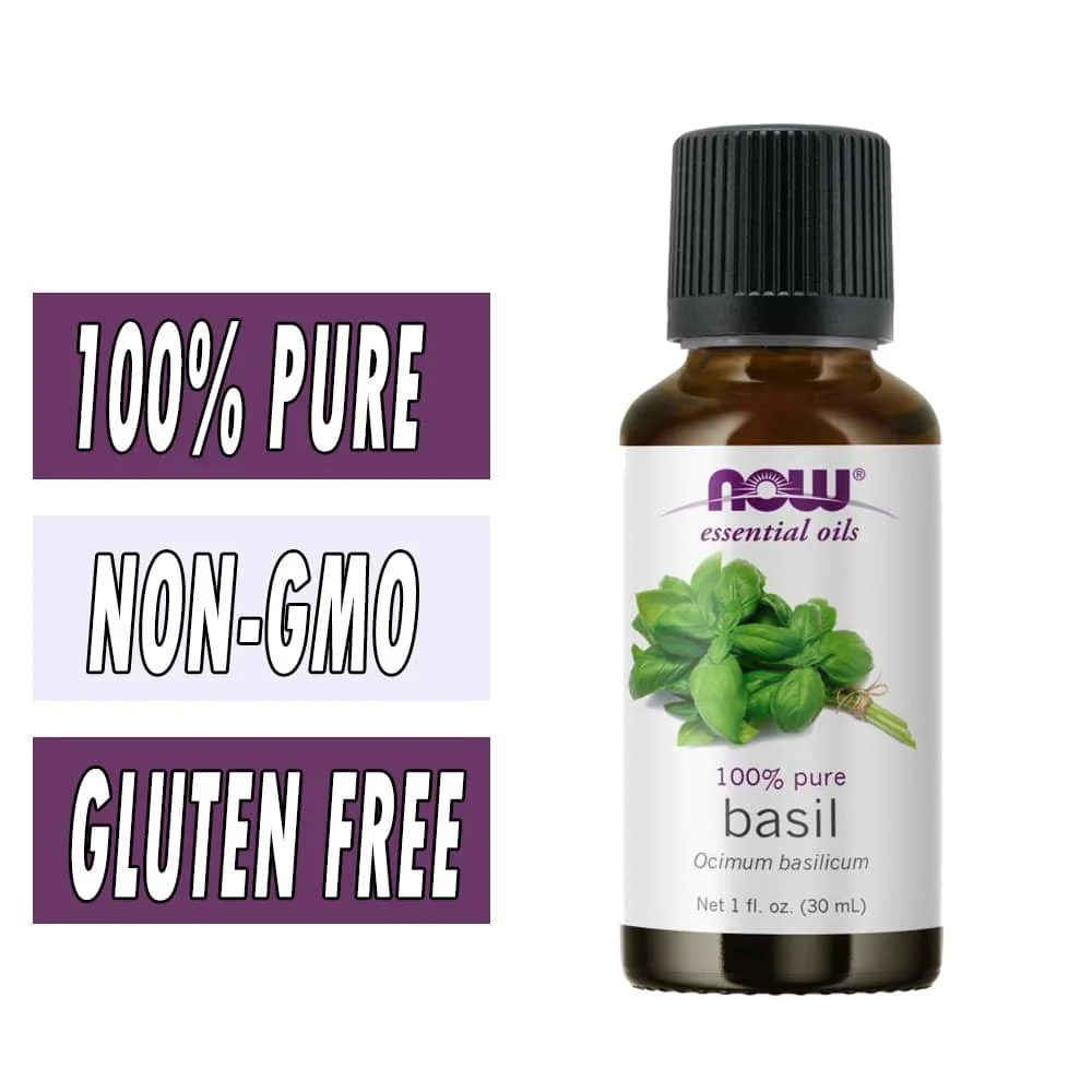 Basil Oil Essential Oils NOW Foods