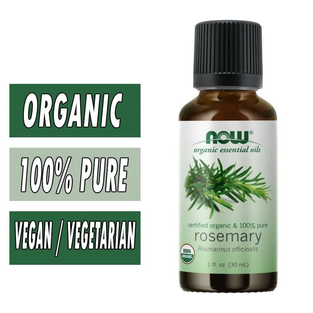 NOW Essential Oils, Rosemary Oil, Steam Distilled, 100% Pure