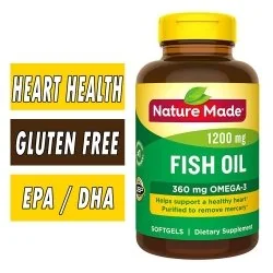 Optimum Nutrition Omega 3 Fish Oil, 300MG, Brain Support Supplement, 200  Softgels (Packaging May Vary) 