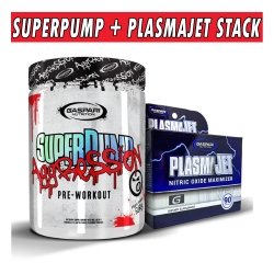 SuperPump Aggression + Plasmajet Pre Workout Stack - Gaspari Nutrition Bottle Image