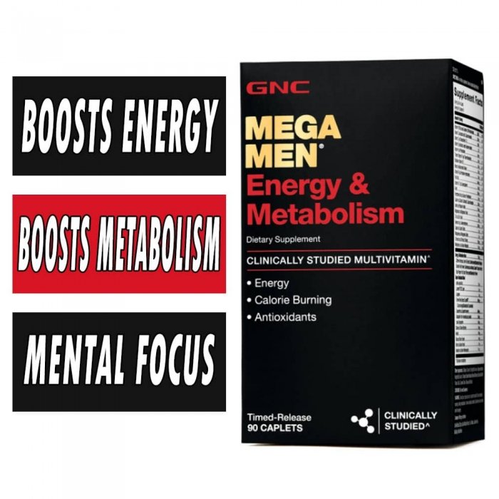 Mega Men Energy And Metabolism Gnc Multivitamin 9147