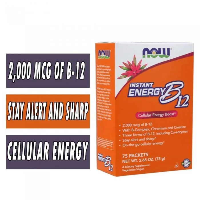 Instant Energy B-12 Packets | NOW | Cellular Energy